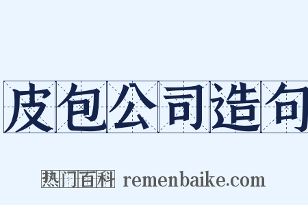 皮包公司造句是什么意思的图片
